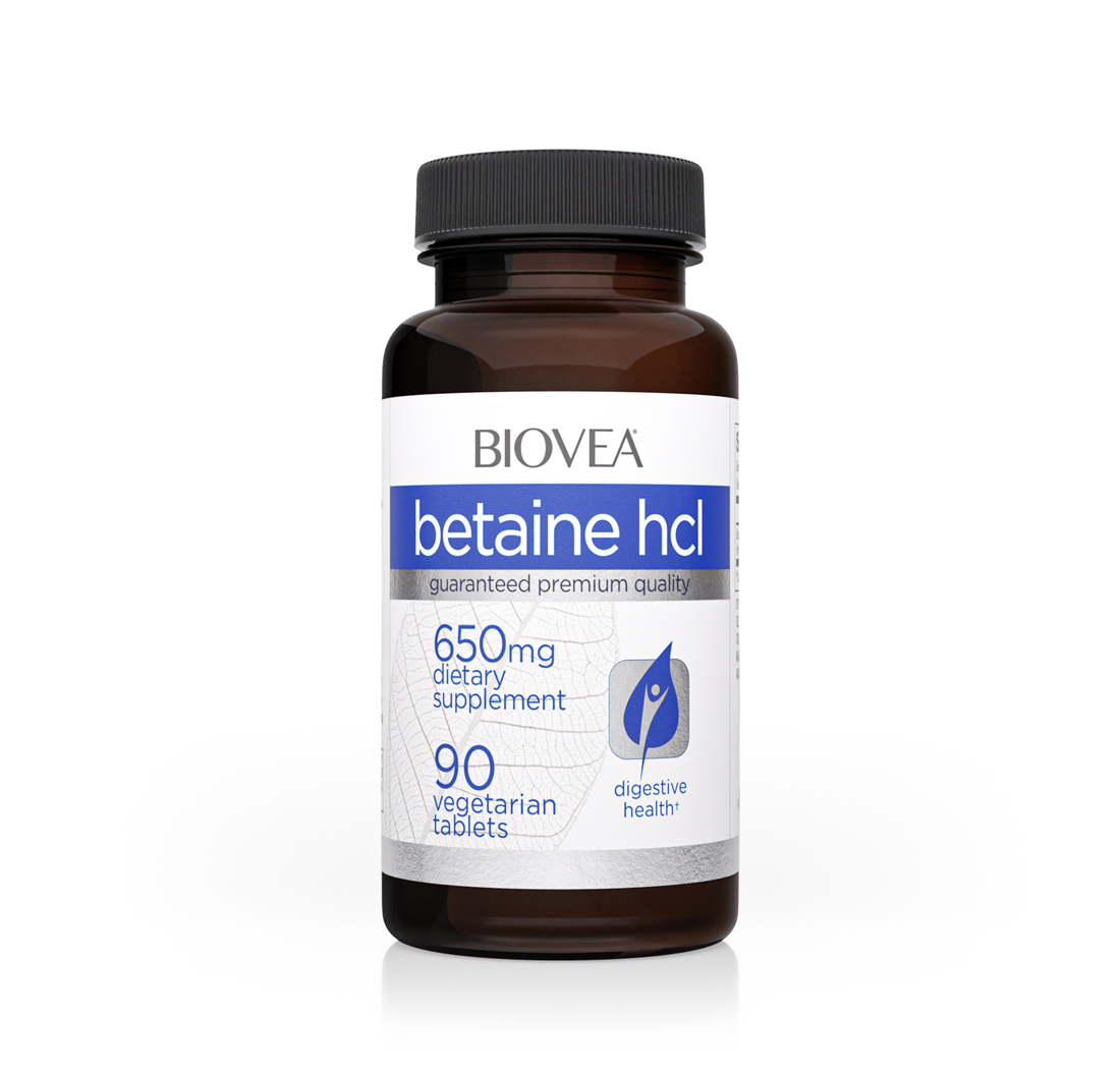 BETAINE HCL 650mg 90 Tablets