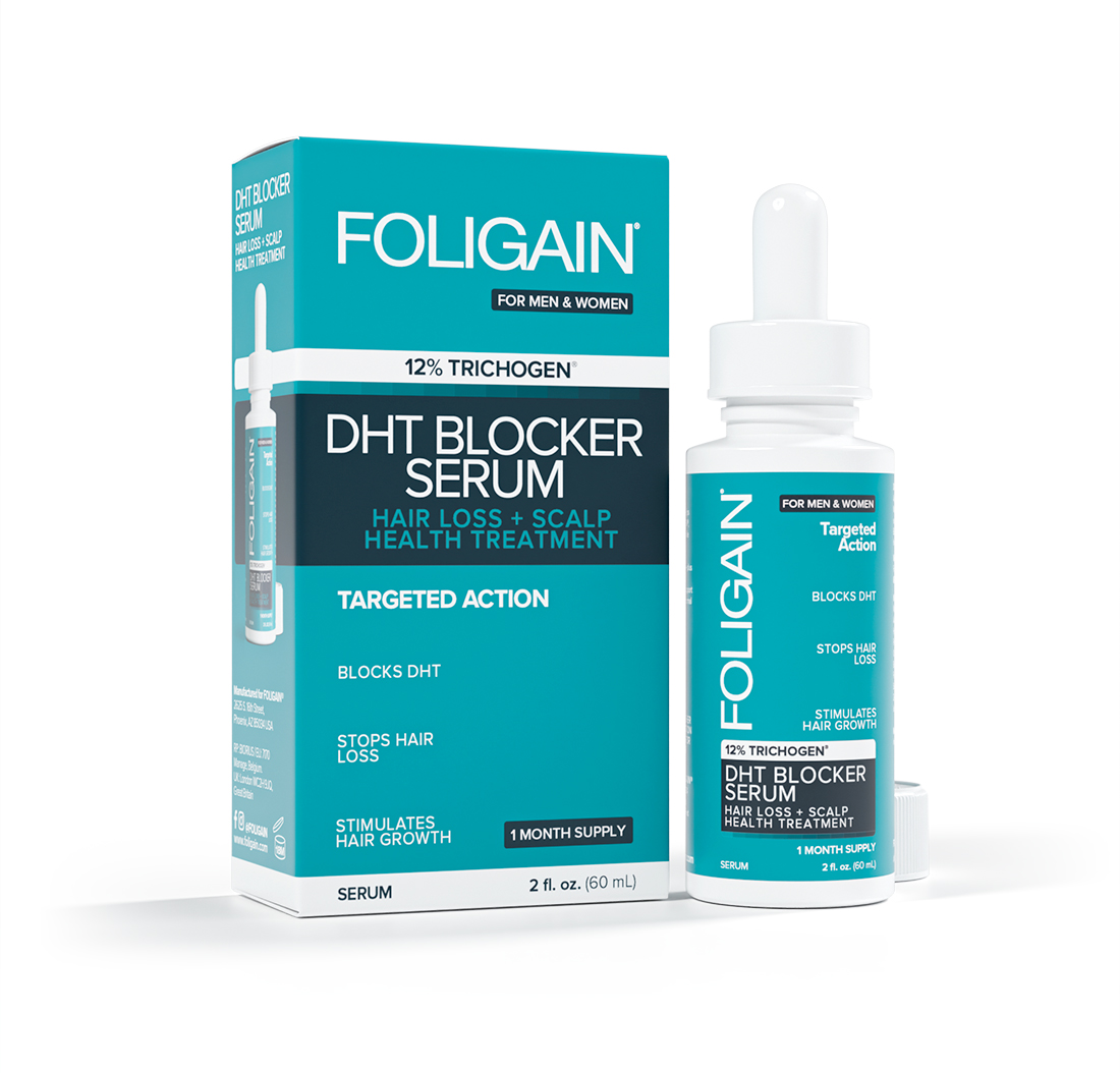 FOLIGAIN HAIR REGROWTH DHT BLOCKER SERUM with 12% Trichogen® (2oz) 60ml