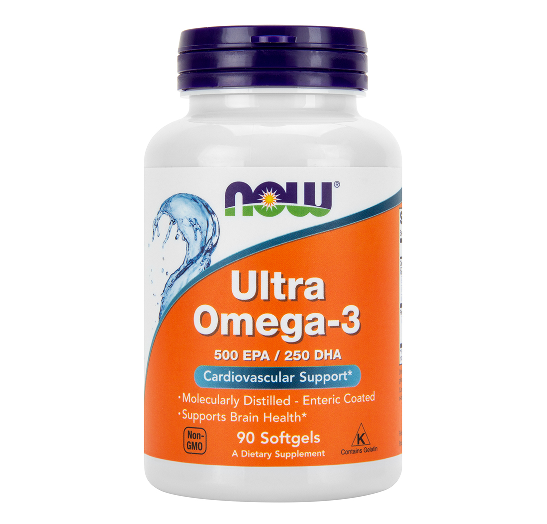 ULTRA OMEGA-3 FISH OIL with 500mg EPA & 250mg DHA 90 Softgels