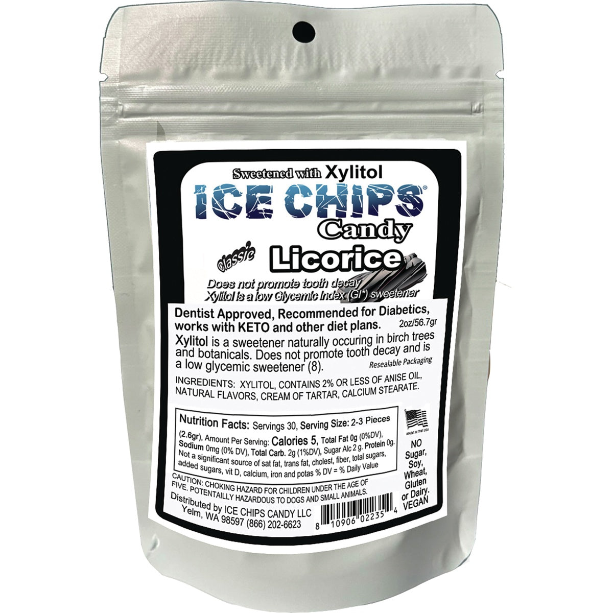Ice Chips Candy - Classic Licorice