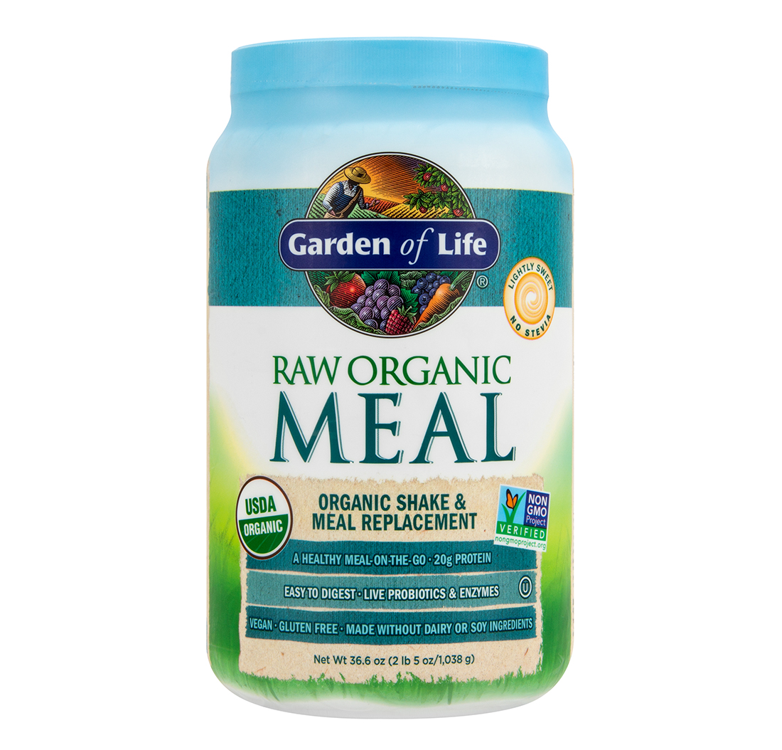 RAW ORGANIC MEAL SHAKE & MEAL REPLACEMENT POWDER (Lightly Sweet) (36.6 oz) 1038g