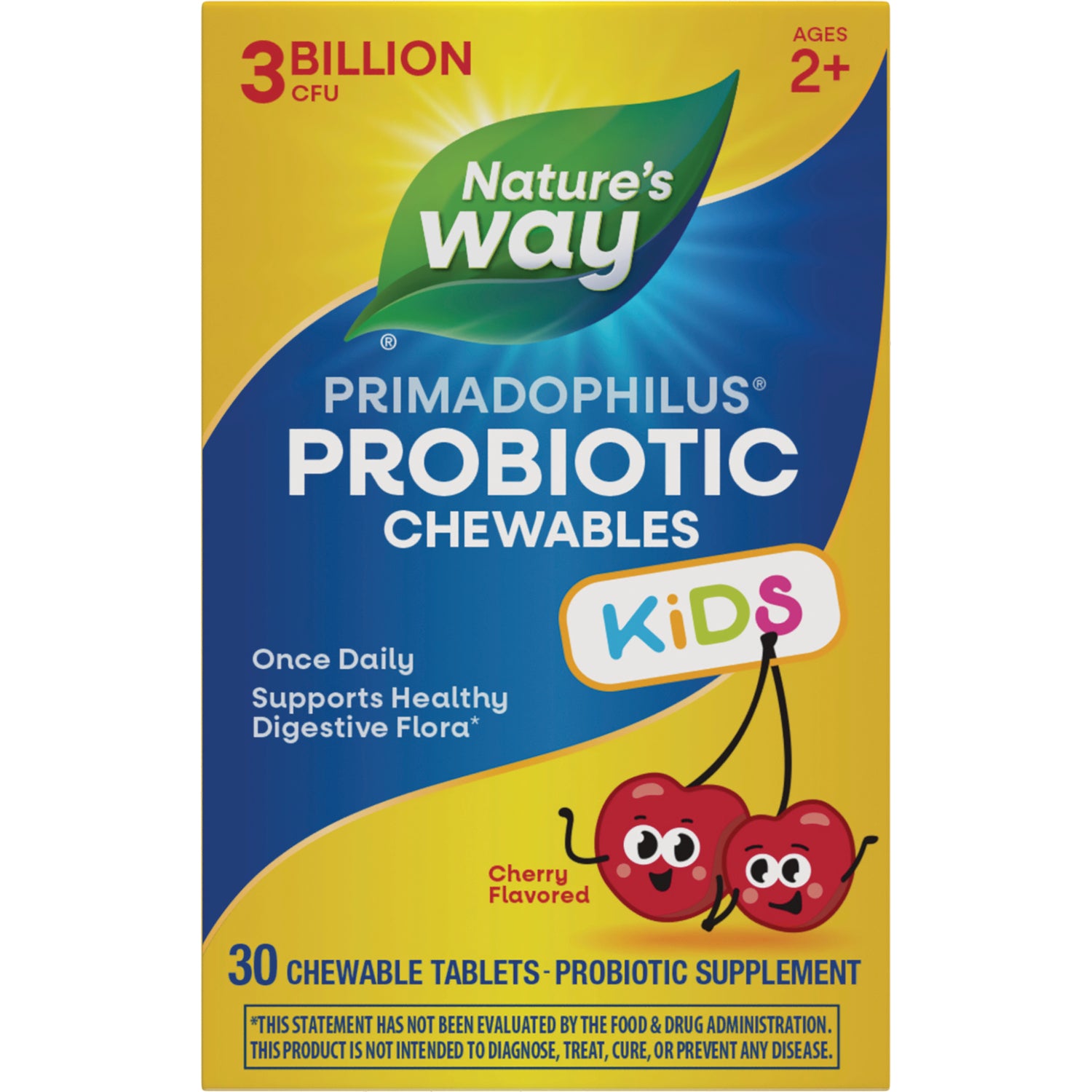 Kids Primadophilus Probiotic Chewables - Cherry