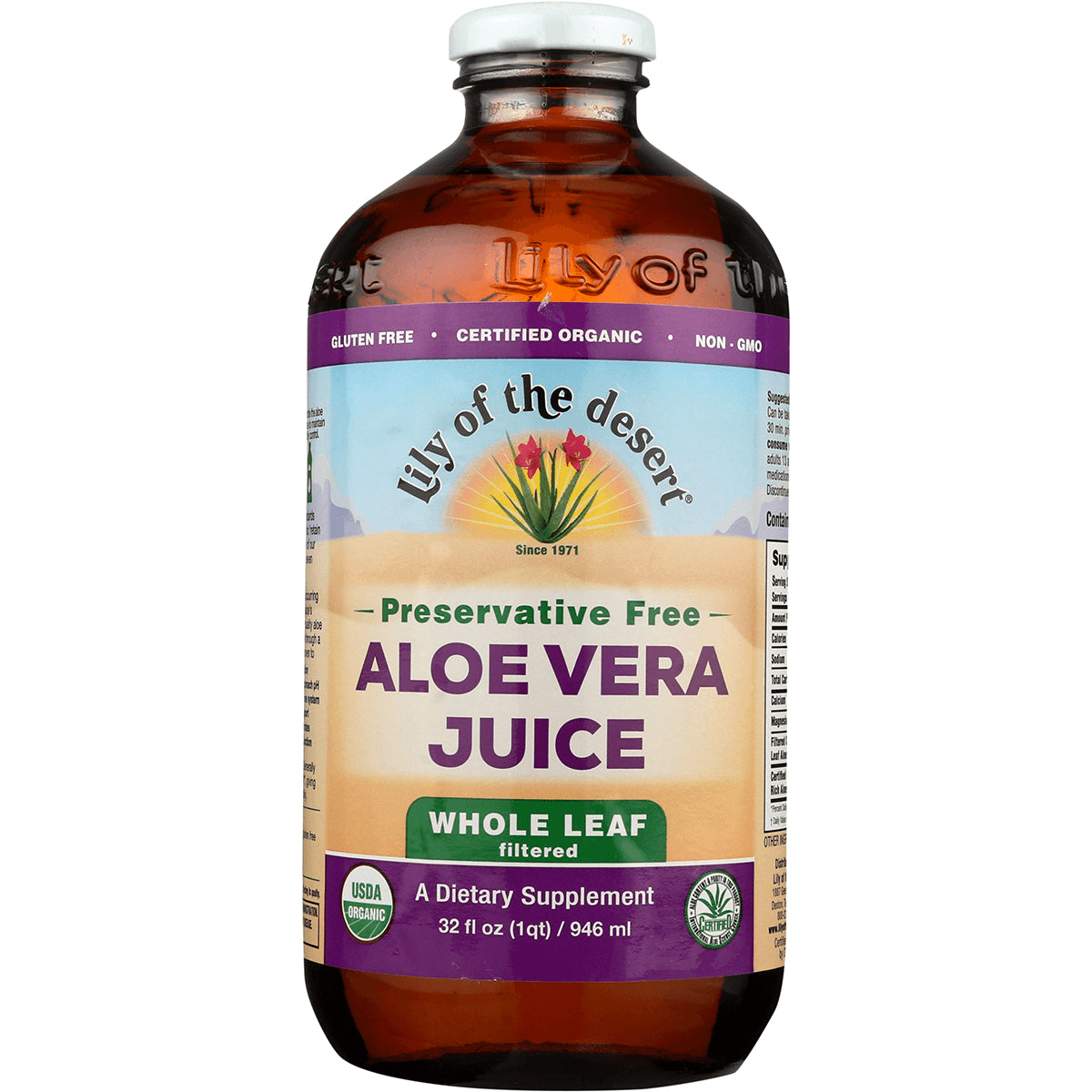 Aloe Vera Juice Whole Leaf - Preservative Free