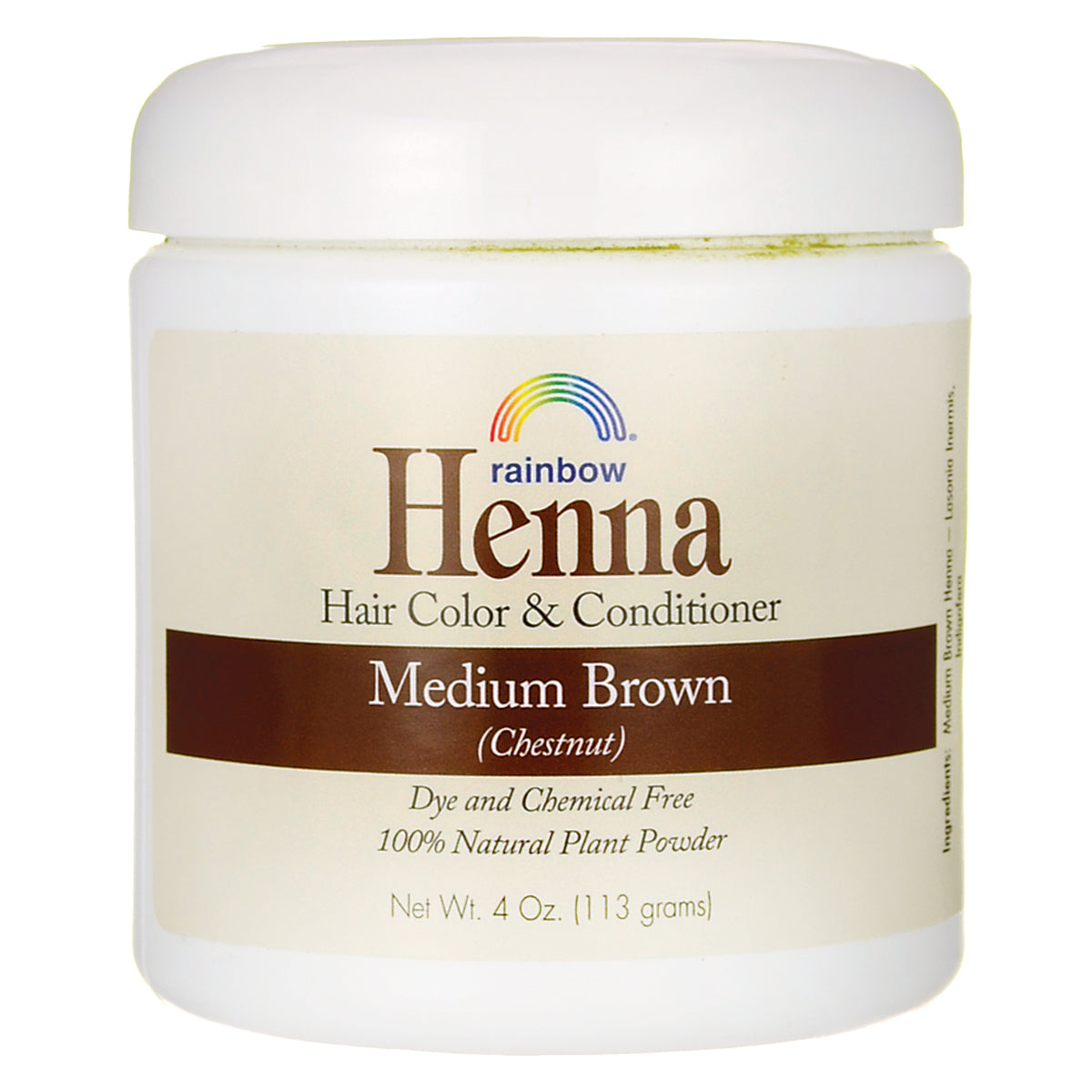 Henna Hair Color and Conditioner - Medium Brown (Chestnut)