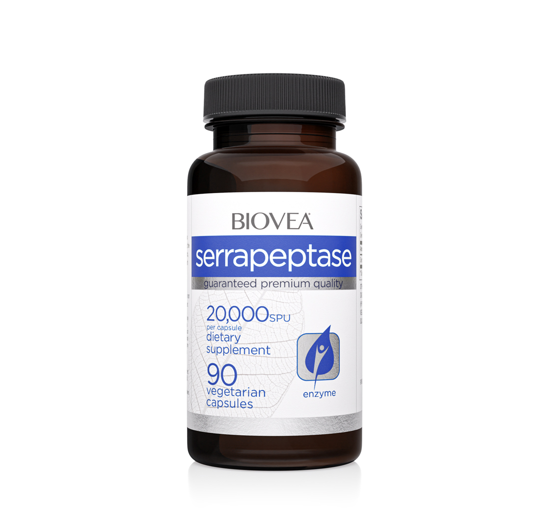 SERRAPEPTASE 20,000spu 90 Vegetarian Capsules