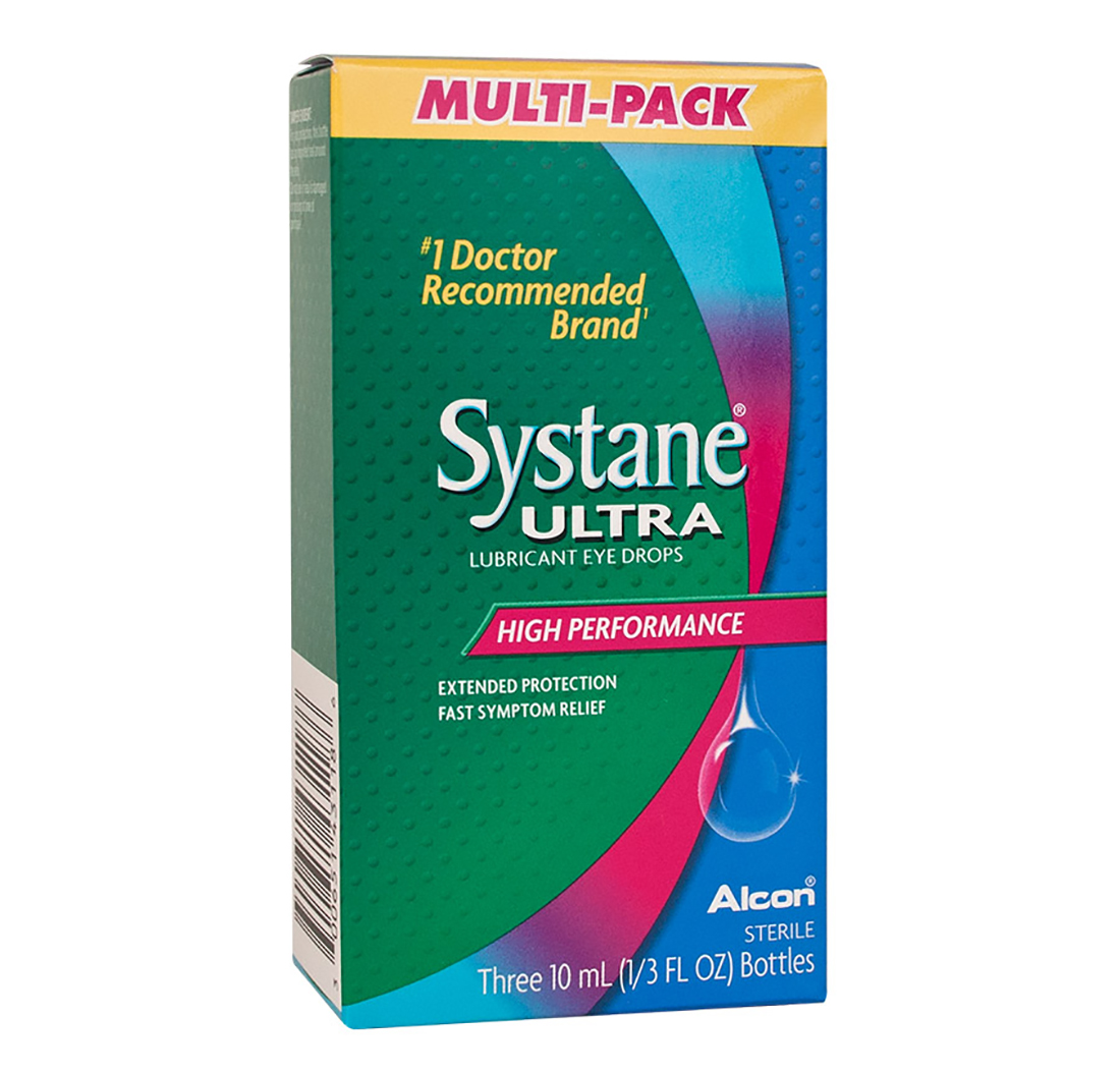 SYSTANE ULTRA LUBRICATING EYE DROPS Three  0.33 oz Bottles