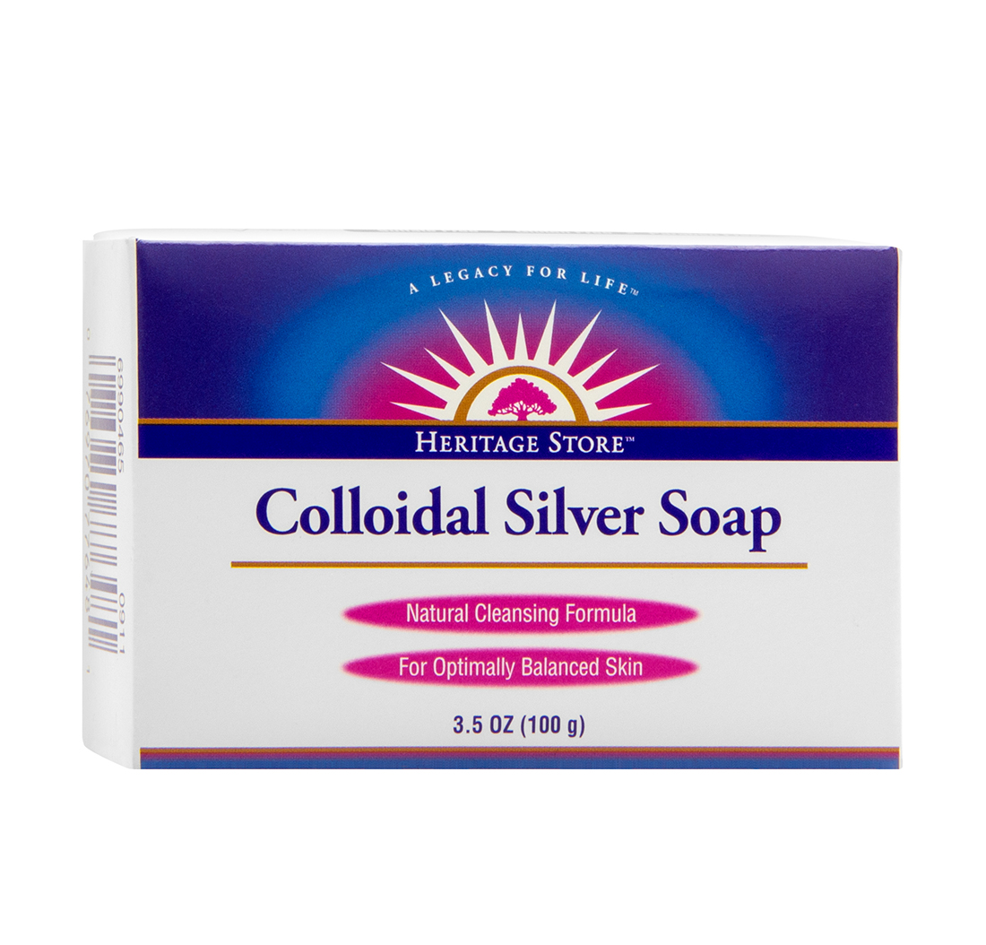 COLLOIDAL SILVER BAR SOAP (Rosemary) 3.5oz