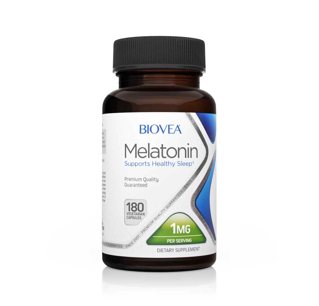 MELATONIN 1mg 180 Vegetarian Capsules