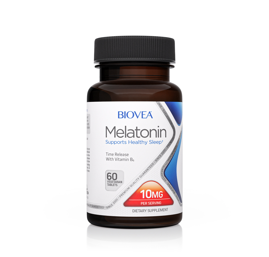 MELATONIN 10mg 60 Vegetarian Tablets (Time Release)