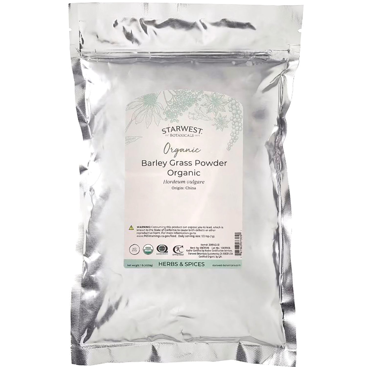 Barley Grass Powder Organic
