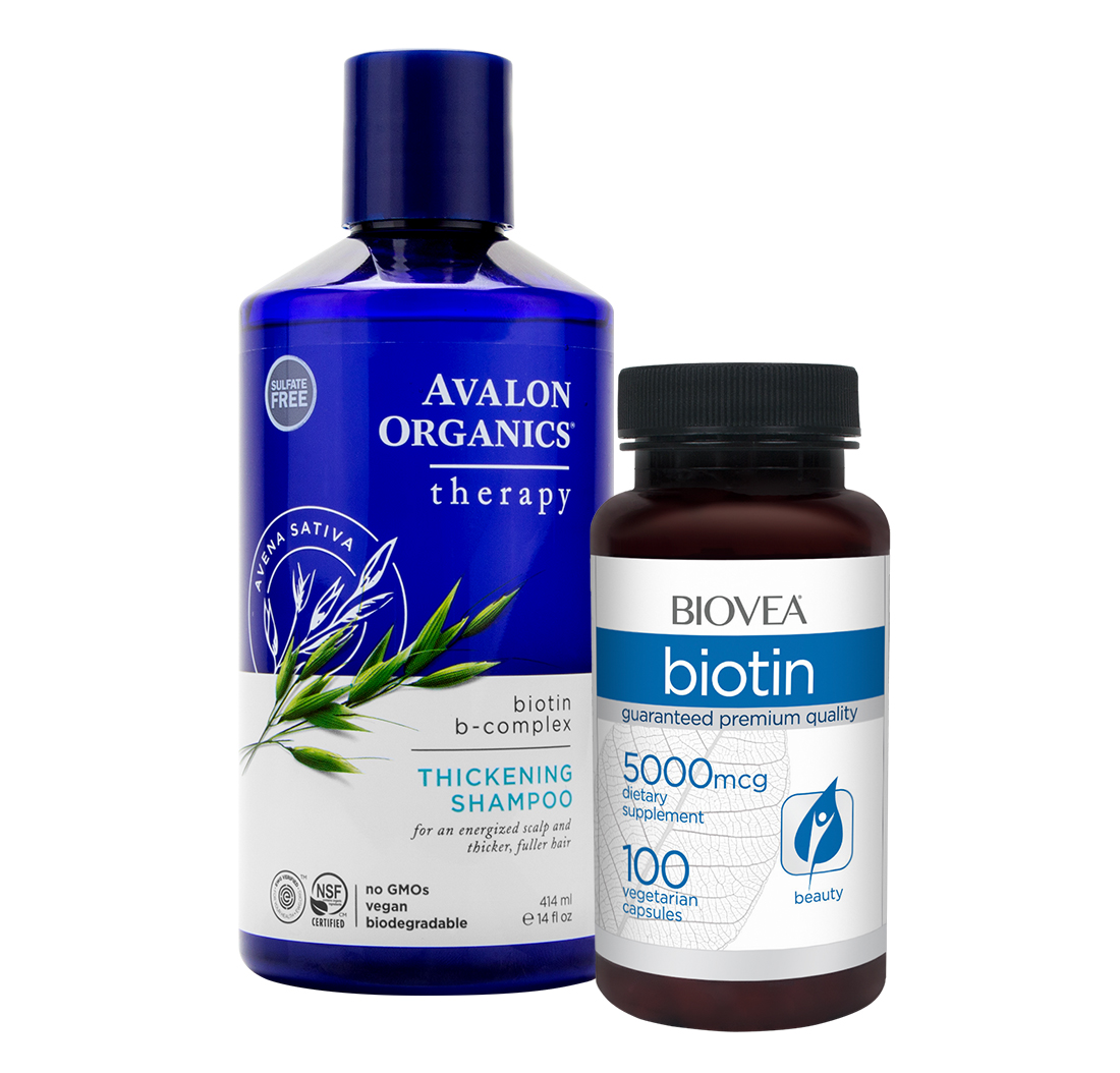 THICKENING SHAMPOO BIOTIN B COMPLEX & CAPSULES