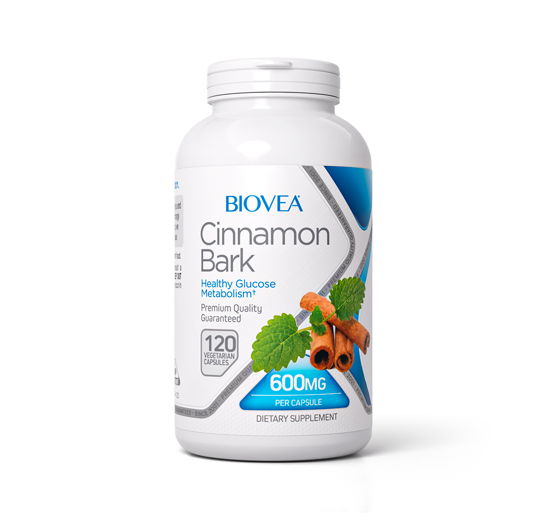 CINNAMON BARK 600mg 120 Vegetarian Capsules
