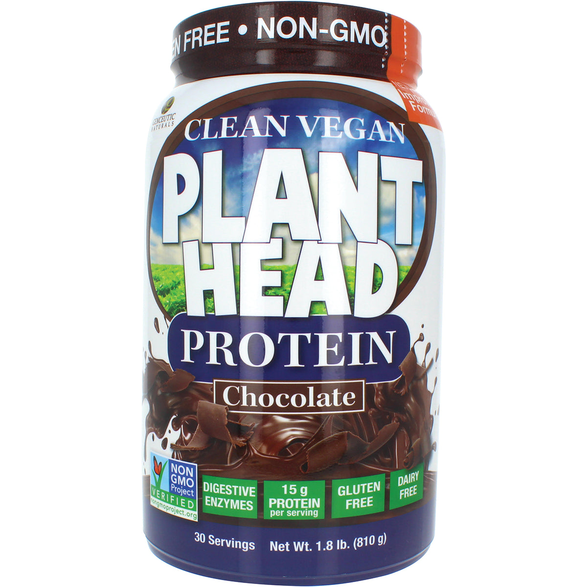Clean Vegan Plant Head Protein - Chocolate