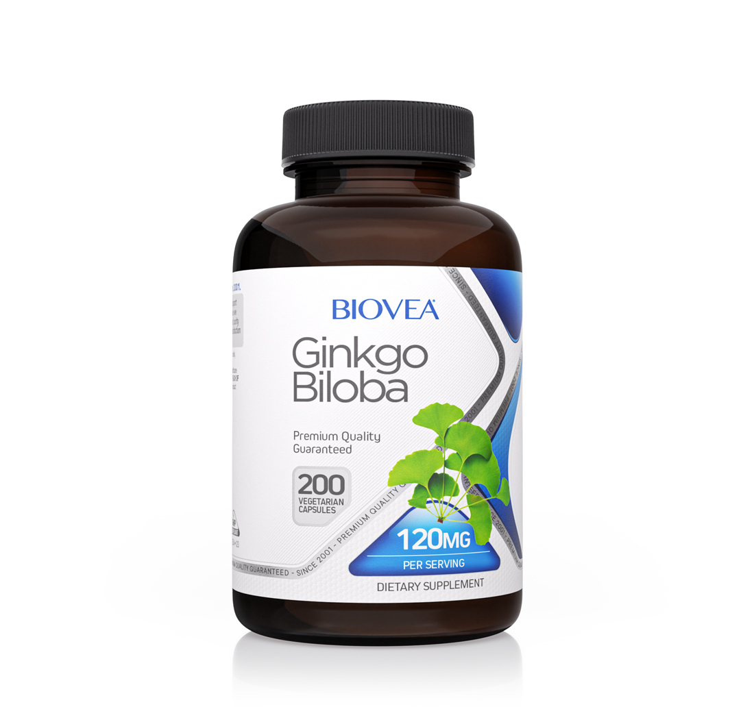 GINKGO BILOBA 120mg 200 Vegetarian Capsules