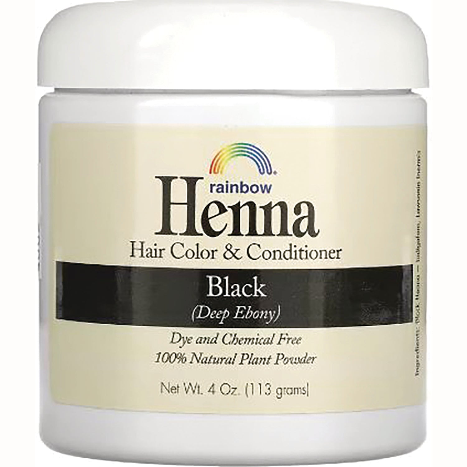 Henna Hair Color & Conditioner - Black (Deep Ebony)