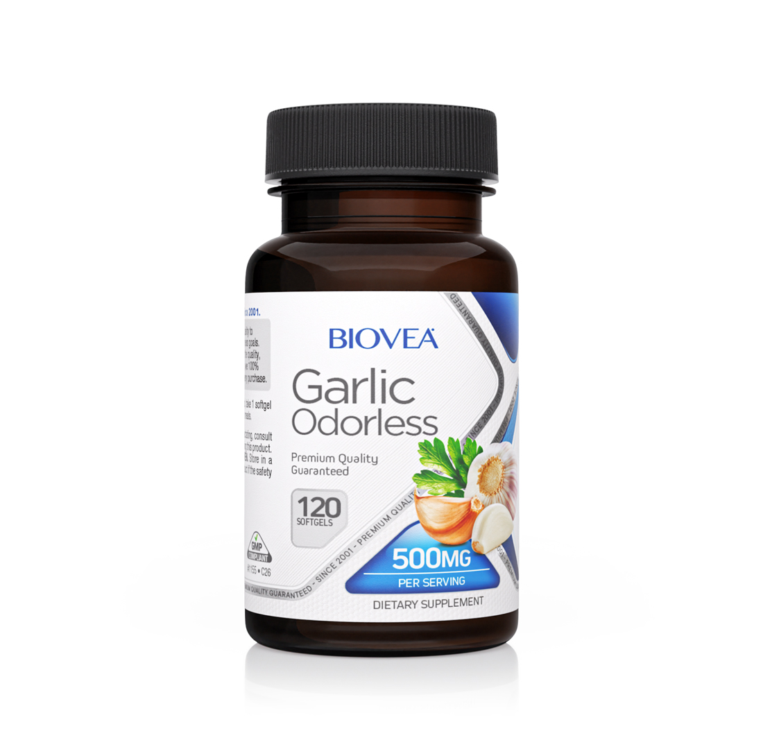 GARLIC 500mg 120 Softgels (Odorless)