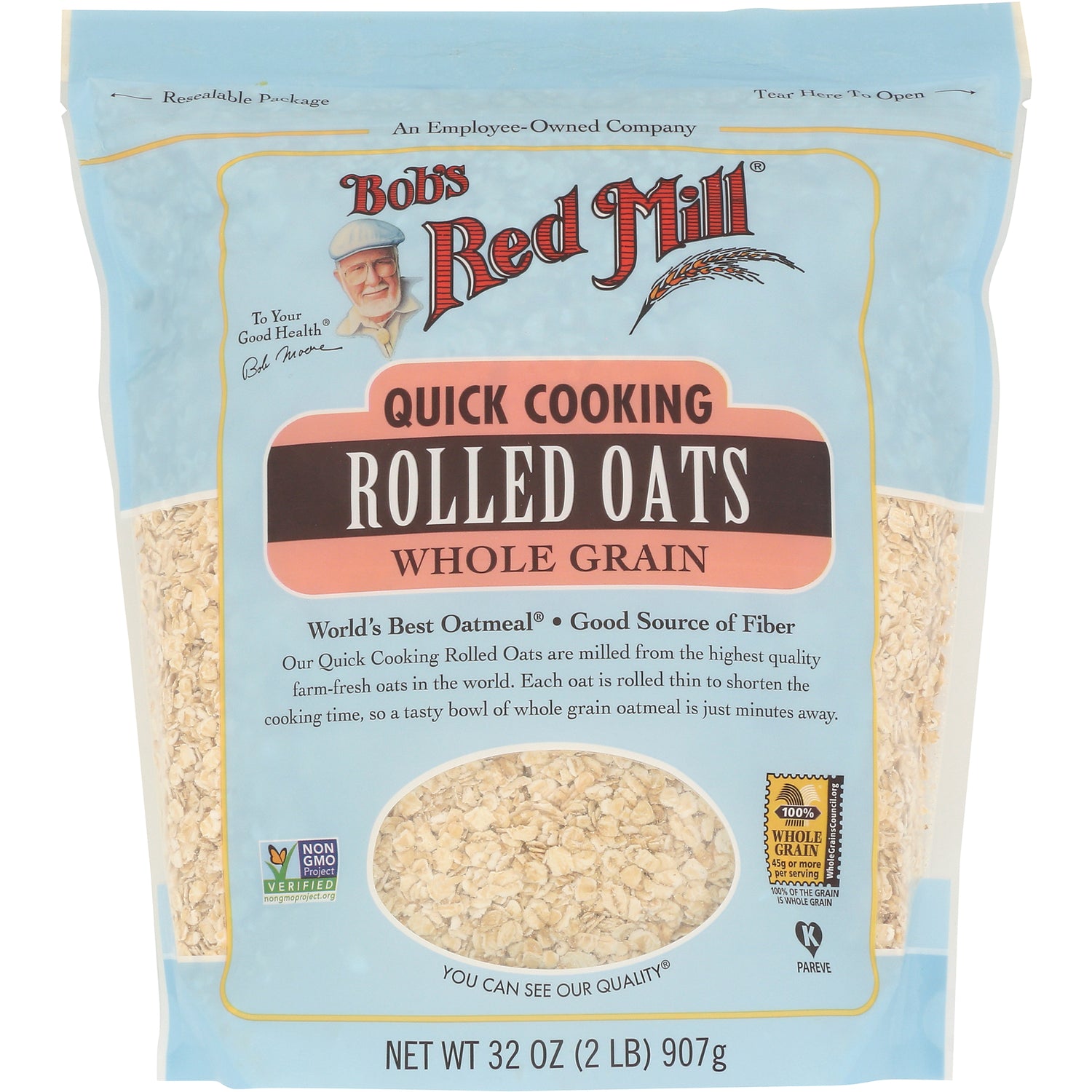 Quick Cooking Rolled Oats Whole Grain