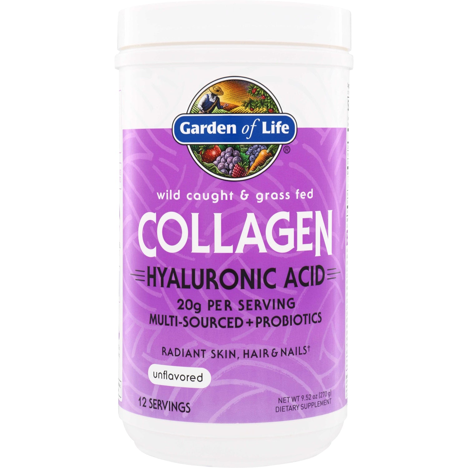 Wild Caught & Grass Fed Collagen Hyaluronic Acid - Unflavored