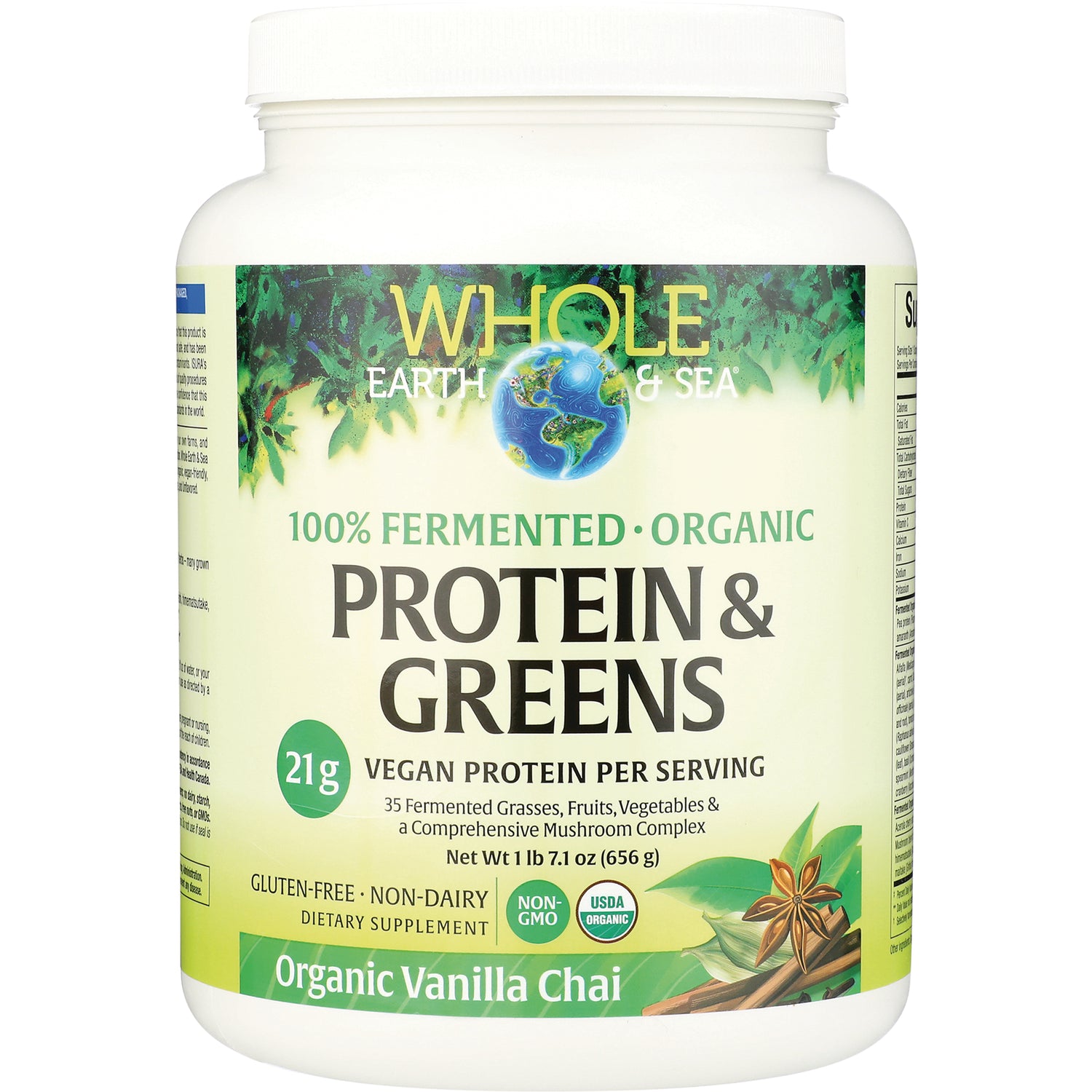 Whole Earth & Sea Protein & Greens - Organic Vanilla Chai