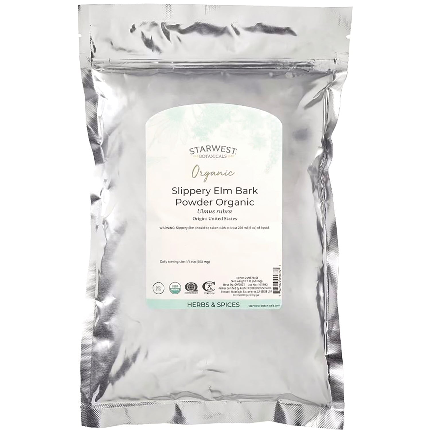 Slippery Elm Bark Powder Organic