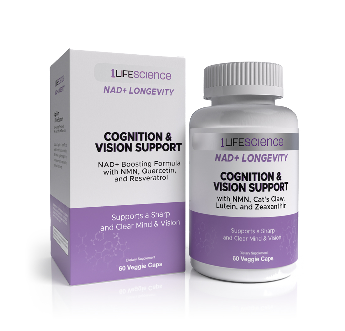NAD+ LONGEVITY COGNITION & VISION SUPPORT 60 Vegetarian Capsules