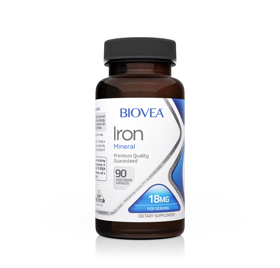 IRON 18mg 90 Vegetarian Capsules