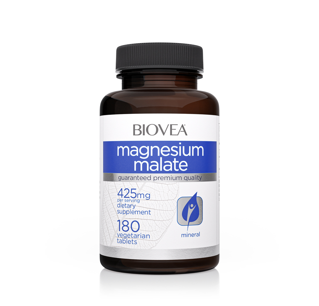 MAGNESIUM MALATE 425mg 180 Vegetarian Tablets