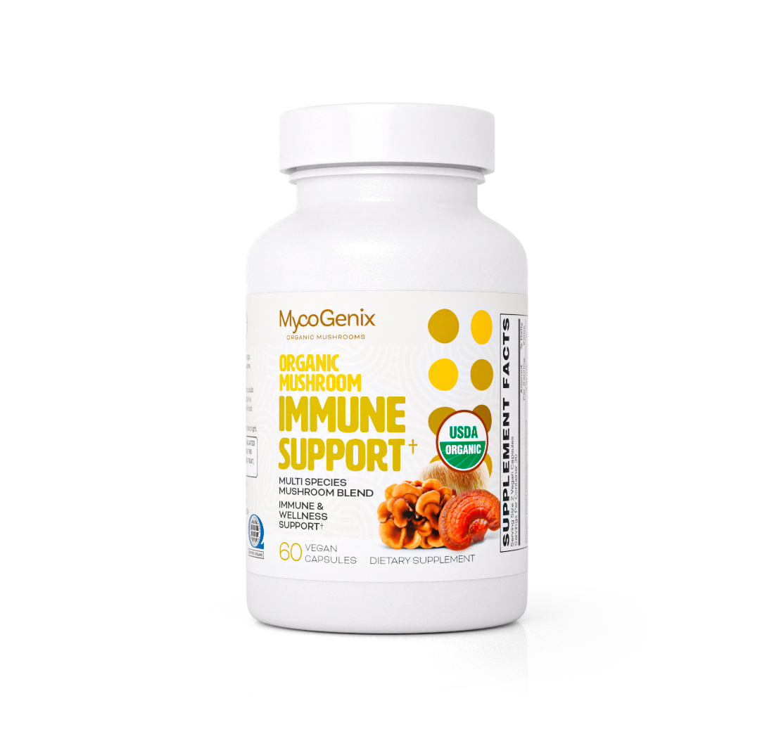 MUSHROOM IMMUNE SUPPORT 60 Vegan Capsules (Organic)