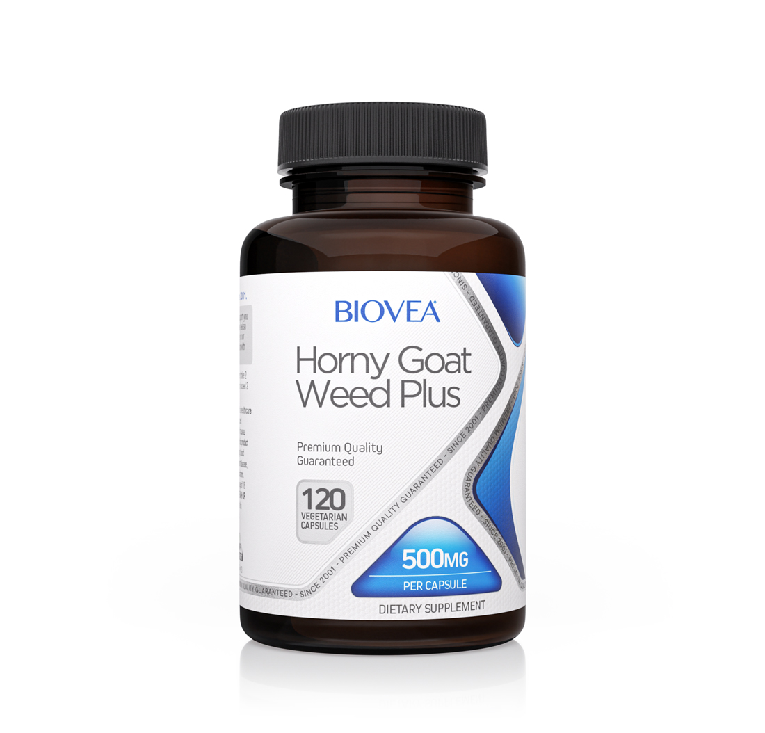HORNY GOAT WEED PLUS with MACA 120 Vegetarian Capsules