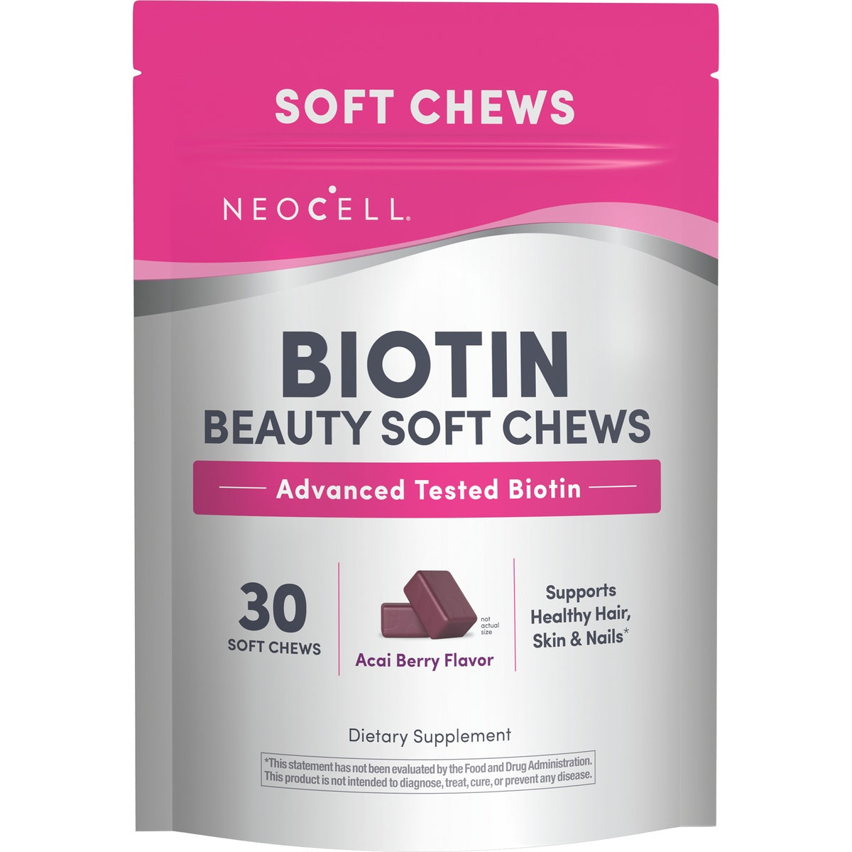 Biotin Beauty Soft Chews - Acai Berry