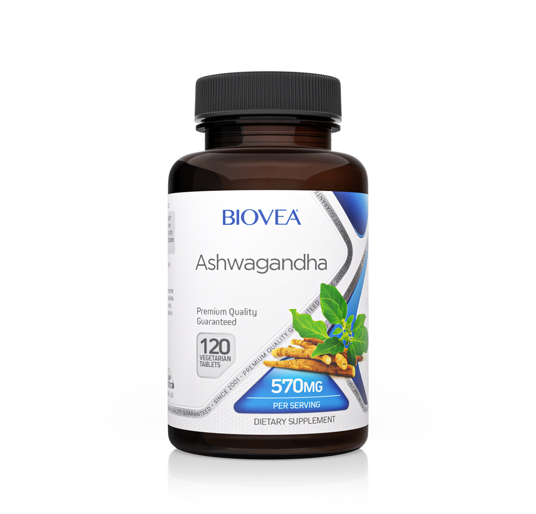 ASHWAGANDHA 570mg 120 Vegetarian Tablets