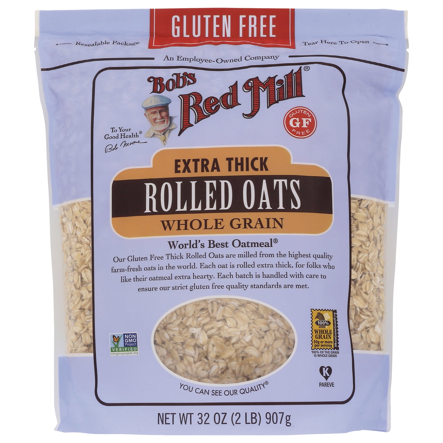 Gluten Free Extra Thick Rolled Oats