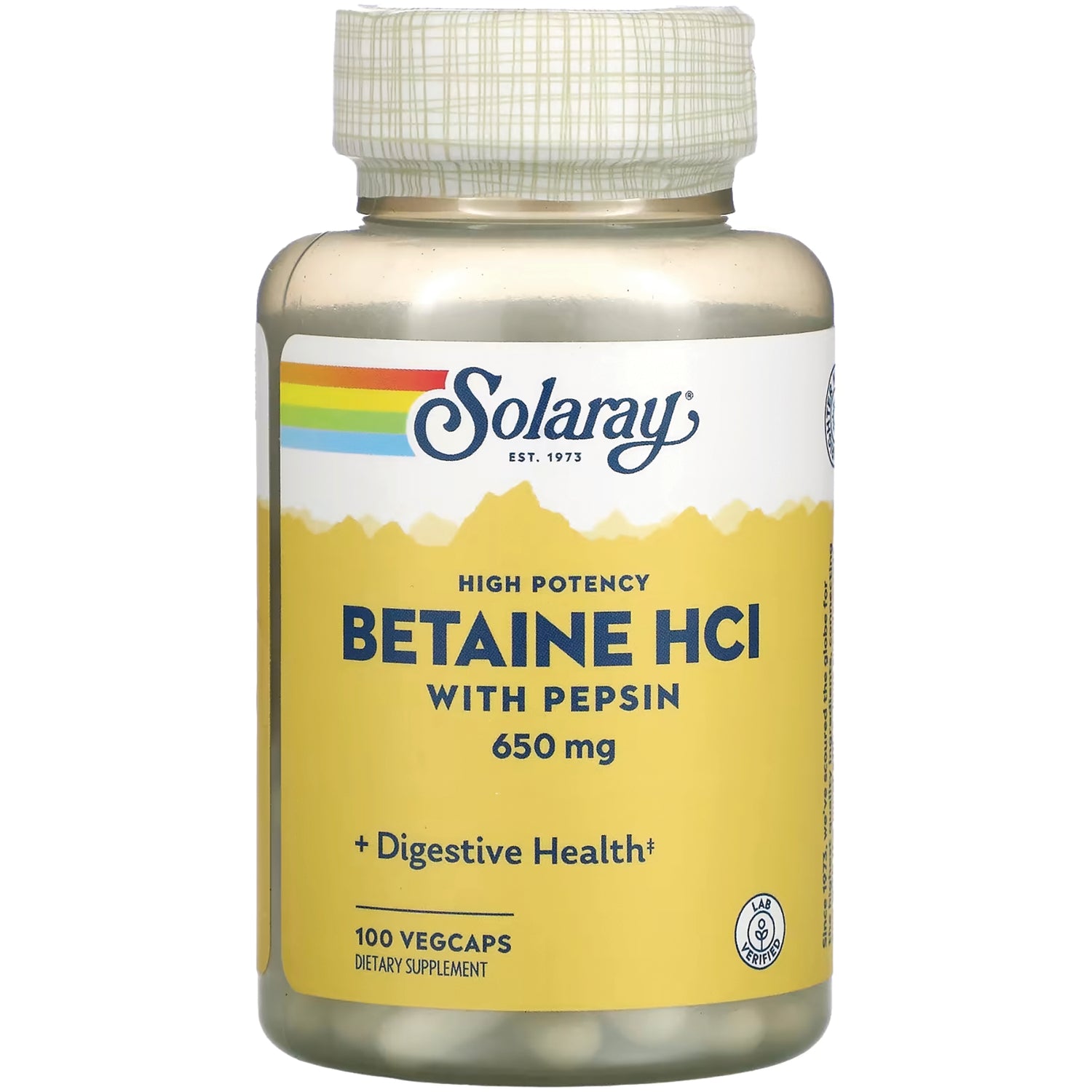 High Potency Betaine HCl with Pepsin