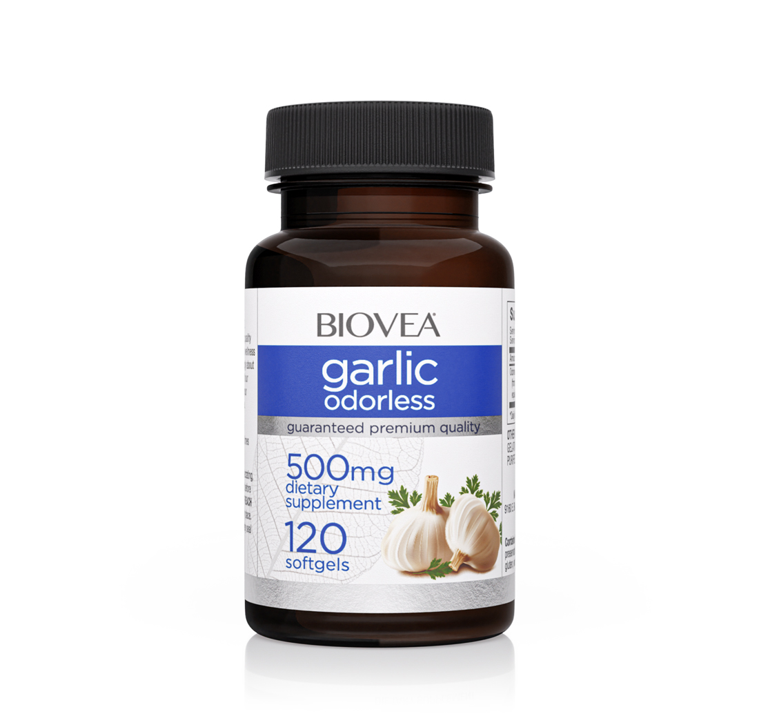 GARLIC (Odorless) 500mg 120 Softgels