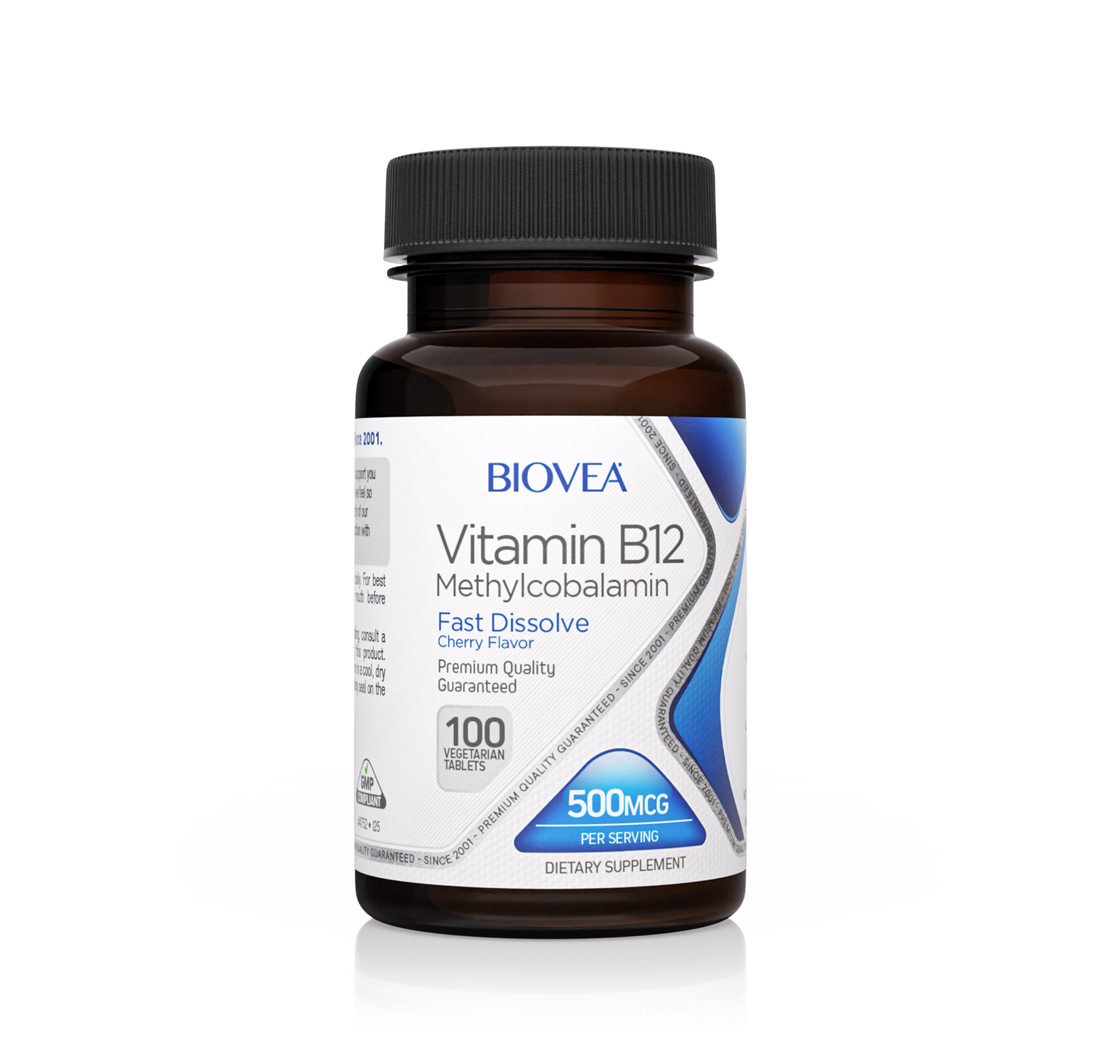 VITAMIN B12 (Methylcobalamin) 500mcg 100 Fast Dissolve Tablets