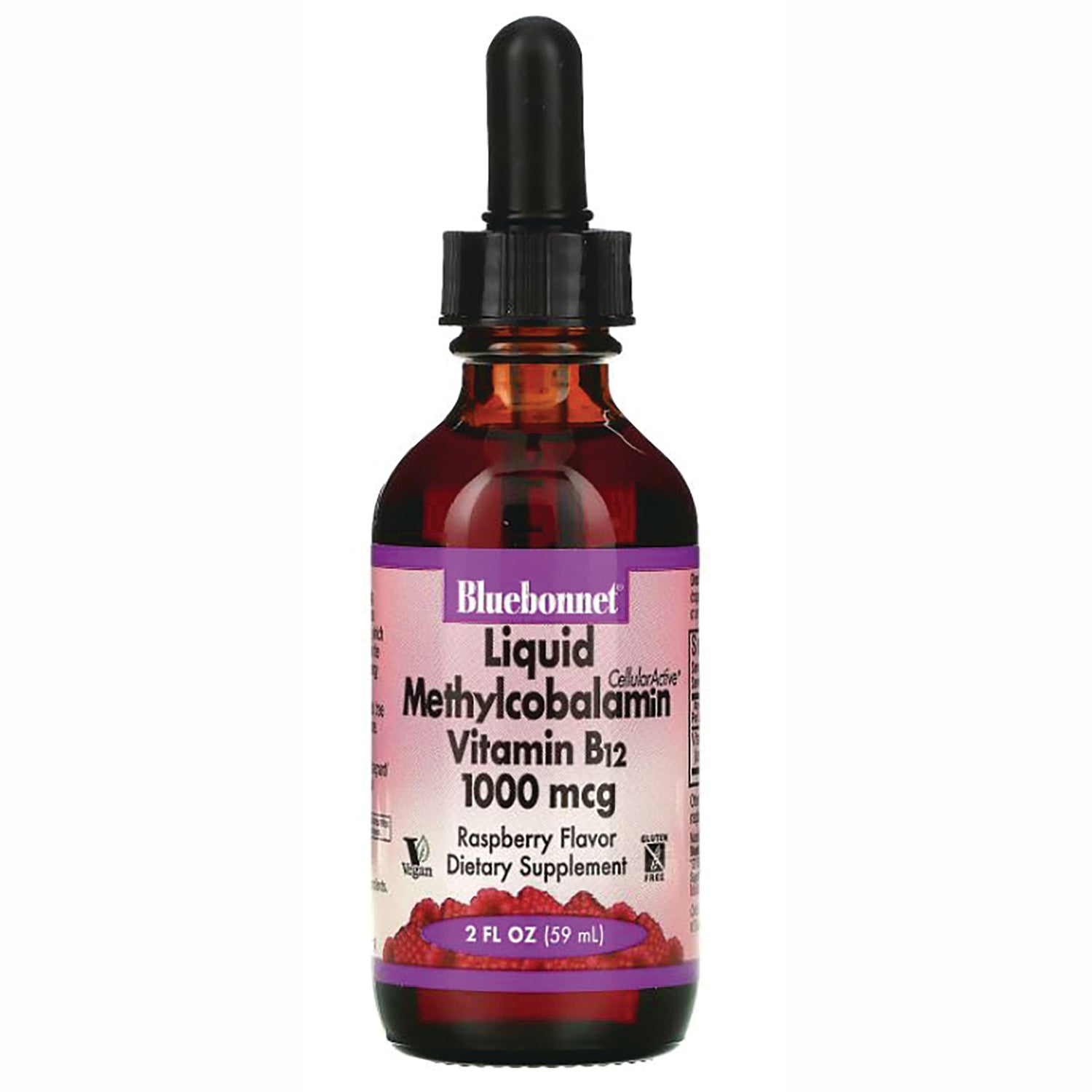 Liquid Methylcobalamin Vitamin B12 - Raspberry